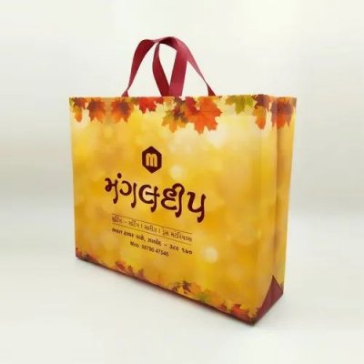 Elegant Nonwoven Laminated Box Bag 優(yōu)雅的無紡布